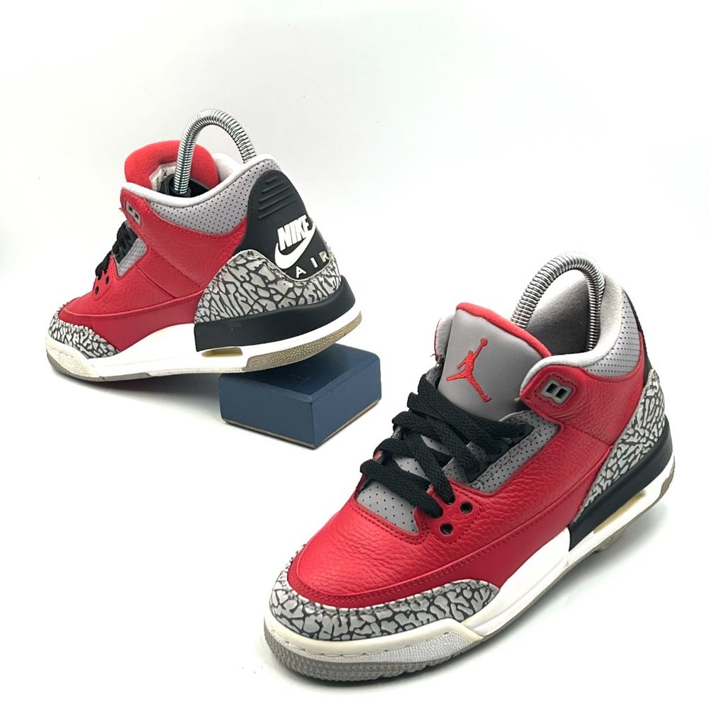 Air Jordan 3 Retro SE GS 'Unite' - Fire Red - Picture 2 of 10